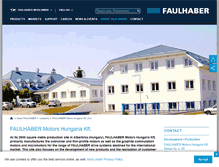Tablet Screenshot of faulhaber.hu